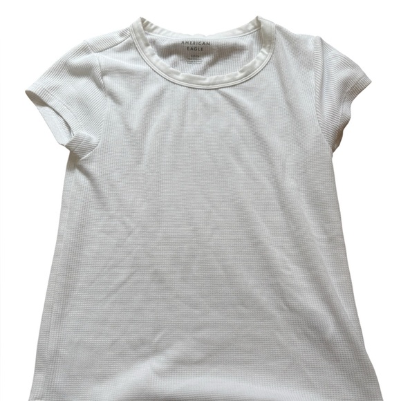 American Eagle Outfitters Tops - American Eagle Outfitters White Crew Neck Short Sleeve Tee